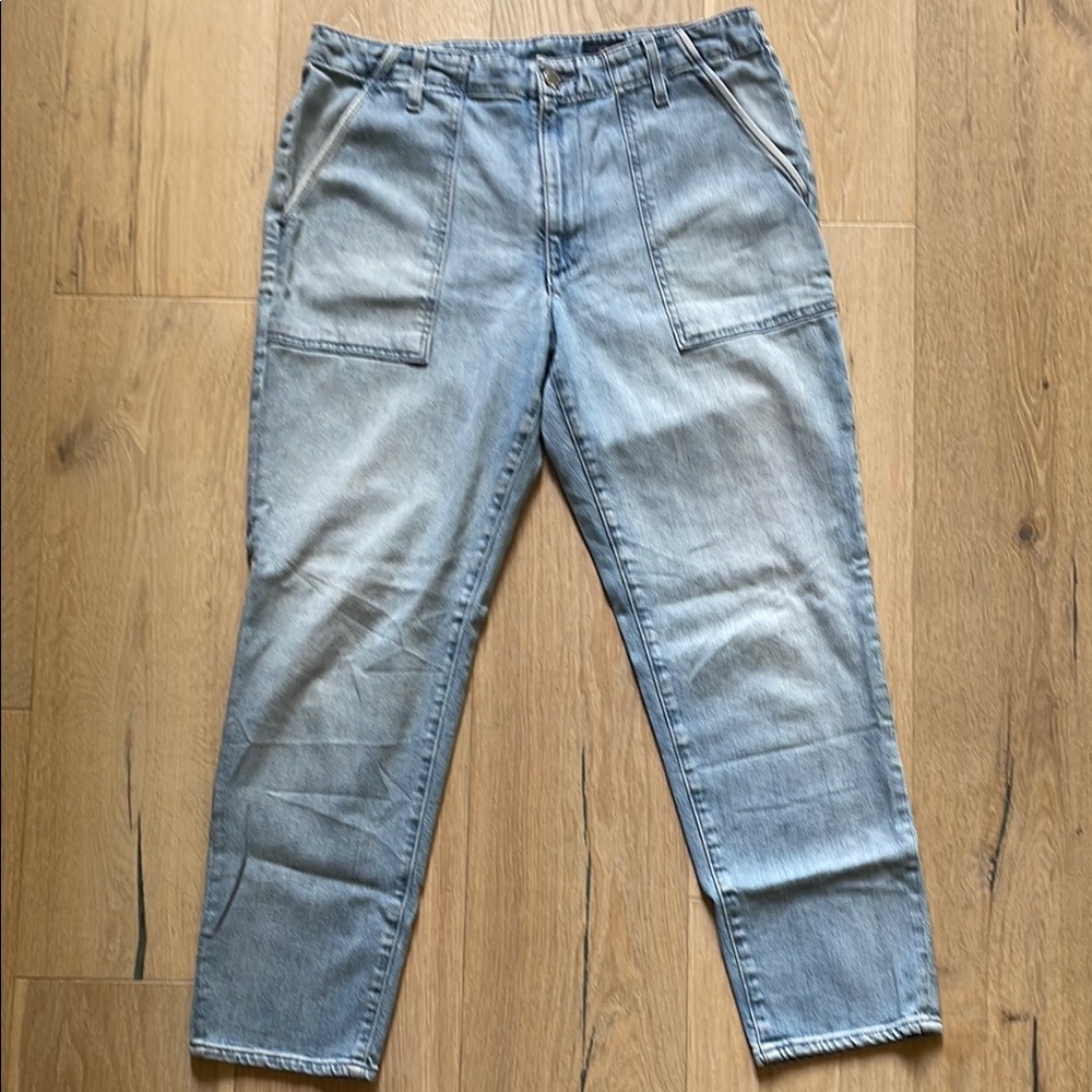 Ag Adriano Goldschmied Blue Relaxed Jeans Classic Style